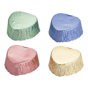 アルミ箔チョコハート カラー 小 DL-6183 12枚入(WTYE101)1-1151-1901