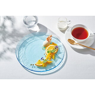【送料無料】プレート 3点セット 30cm リーヴァ（46066KB）食器 大皿 ハンドメイド ガラス食器 日本製 前菜 丸皿