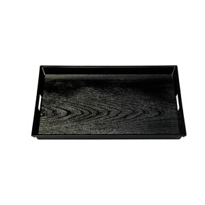 脇取盆 新木目 黒 尺9寸 3個セット 和美作日 Wabisabi(3-385-16)盆 漆器