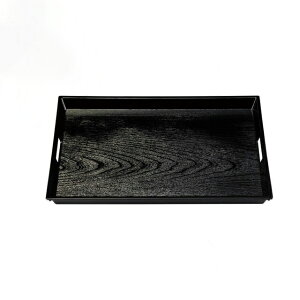 脇取盆 新木目 黒NS ノンスリップ加工 2尺 和美作日 Wabisabi(3-385-23)盆 漆器