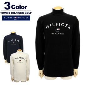 【30%OFF】トミーヒルフィガーゴルフ メンズ カットソー モックネック 長袖 微起毛 保温 ストレッチ TOMMYHILFIGERGOLF THMA282 2022秋冬 セール SALE