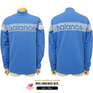 【30%OFF】ニューバランスゴルフ メンズ カットソー モックネック 裏起毛 長袖 ストレッチ プリント newbalance 012-3267009 2023秋冬セール SALE