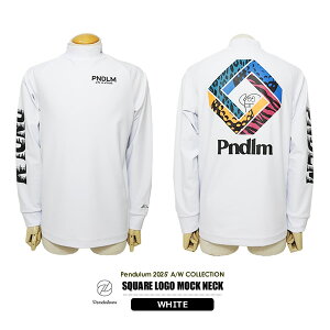 �y���f������ �����Y �J�b�g�\�[ ���b�N�l�b�N ���� �X�g���b�` �}���`�J���[�v�����g GOLFBOY PENDULUM 04MO-01 SQUARE LOGO MOCK NECK 2025�H�~