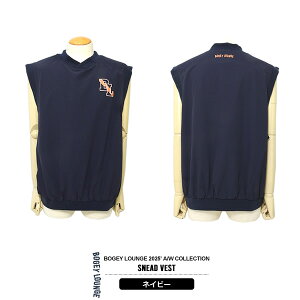 ボギーラウンジ ゴルフ メンズ ベスト スニード ナイロン 軽量 撥水 ストレッチ プリント 5G199-74BG 2025秋冬