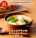 ごろっとチキンの クリームシチュー 3個セット 送料無料 レトルト 銀のクリームシチュー・ルー使用 フードロス削減 訳…