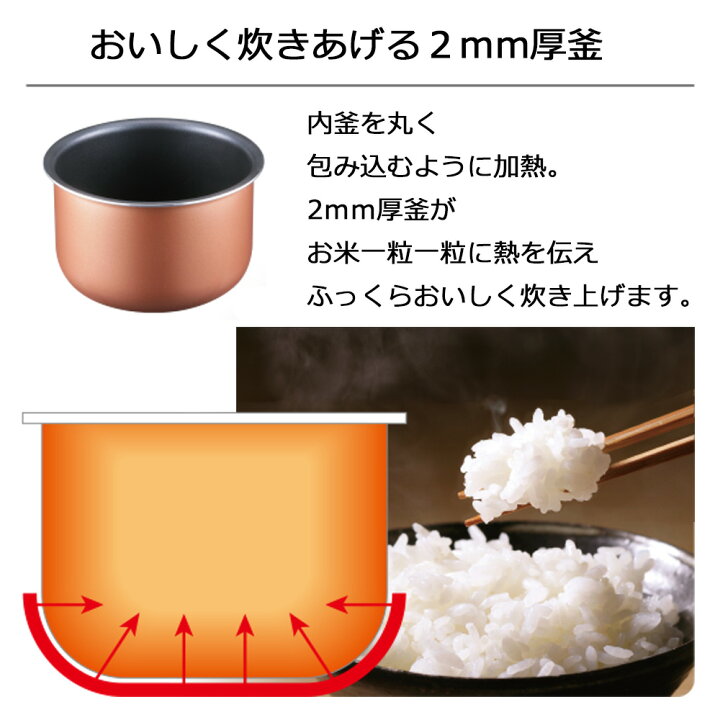 楽天市場】炊飯器 コンパクト 3合サイズの 4合炊き 一人暮らし 