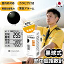 【1年保証 16時までに 当日発送】 黒球式熱中症指数計 暑さ対策 温度 湿度 アラーム機能 熱中症計 黒球式 熱中症対策義務化対応 熱中症指数モニター 工場 現場 スポーツ 予防 熱中症 測定器 温度 WBGT測定器｜JIS適合｜温度 湿度 輻射熱 【指定名義で領収書発行可能】