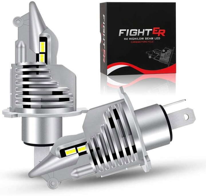 楽天市場 H4 Led ヘッドライト Hi Lo 新車検対応 車 バイク用 lm 54w 12v 24v車対応 ハイブリッド車 Ev車 ホワイト 6500k Ledバルブ 2個入 1年保証 コズムワン楽天市場店
