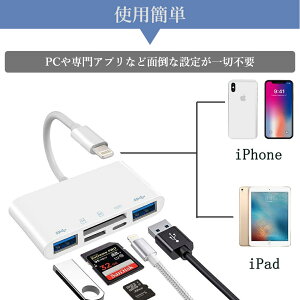 yX[p[Z[ڋʁz i-Phone SD J[h[_[ 5in1 USB OTGJA_v^ o] [d i-Phonep SD J[h[_[ SD TF USB ϊA_v^ TF J[h[_[
