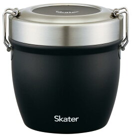 スケーター(Skater) 抗菌 保温弁当箱 丼型 ステンレス 弁当箱 550ml ブラック STLBD6AG-A