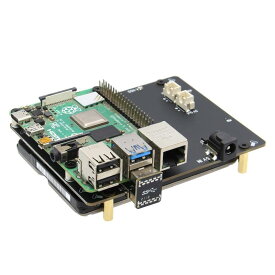 Geekworm ラズベリーパイ(Raspberry Pi 4) 2.5 インチ SATA HDD/SSD X825 V2.0 ストレージ拡張ボード、ラズベリーパイ4モデルBのみ適用