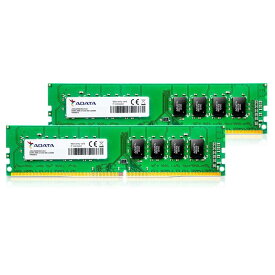 ADATA DDR4-2666MHz CL19 288Pin Unbuffered DIMM デスクトップPC用 メモリ 8GB×2枚 AD4U266638G19-D