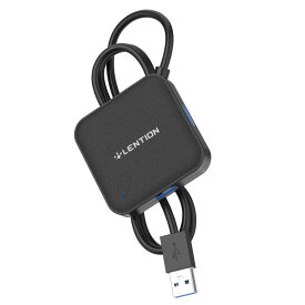 LENTION 4in1 USB A ハブ USB 3.0 4ポート 1M ケーブル 5Gbps 超高速データ転送 LEDライト 長い MacBook Air Mac Mini iMac Pro Microsoft Surfaceなど対応