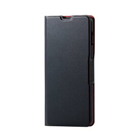 エレコム Galaxy S10 ケース 手帳型 ULTRA SLIM ソフトレザー [驚くほど薄くて軽い] マグネット付き スタンド機能 ブラック PM-GS10PLFUBK