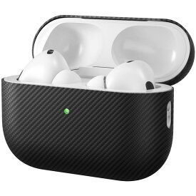 memumi AirPods Pro2対応アラミド繊維ケース衝撃吸収 保護カバー ワイヤレス充電可能 LEDライトが見える キズ防止 軽量 シンプル フィット スリム おしゃれ