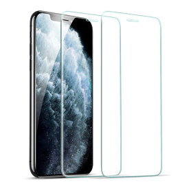 ESR iPhone 11 Pro ガラスフィルム iPhone Xs/iPhone X 用強化ガラスフィルム [簡単貼り付けガイド枠] [ケースと相性バッチリ] iPhone 11 Pro/Xs/X用強化ガラス液晶保護フィルム [2枚セット]