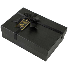 Raffume ギフトボックス 21cm×15cm×6.5cm ラッピング 箱 贈り物をオシャレに装飾 プレゼントボックス プレゼント用箱 ラッピングボックス (ブラック)