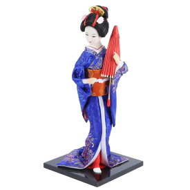 GANAZONO 日本人形 舞踊 舞妓 芸者人形 日本のお土産 プレセント 飾り物 部屋飾り 30cm（グレー）