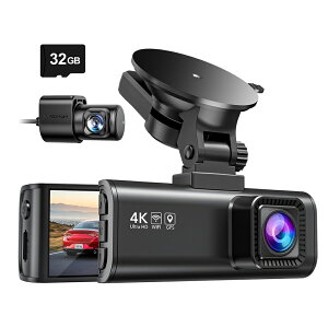 [�ŒZ�������͂��z�h���C�u���R�[�_�[ �O��J���� REDTIGER 4K UHD 800����f GPS WIFI���� IMX415�Z���T�[ HDR/WDR���� 3.18�C���`���^ �h�����R ���ԊĎ� �m�C�Y/LED�M���@�΍�� G�Z���T�[ �Ռ��^�� 170°