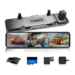 �y�ŒZ�������͂��z�h���C�u���R�[�_�[ �~���[�^ 3�J���� 4K�^�� �h�����R �g��Y�[���@�\ �ԓ��ԊO���Î� EU����̍��ϋvTypeC 360�x�����^�� �f�W�^���J���� �O��J���� GPS HDR/WDR���� �o�b�N