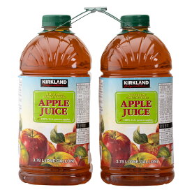 カークランド シグネチャー アップル ジュース 3.78L 2本 コストコ 商品 アメリカ産 リンゴ 100％ リンゴジュース 備品 買い置き 大容量