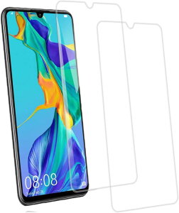 �y2���Z�b�g�zKPNS ���{�f�ސ� �����K���X HUAWEI P30 lite �p �K���X�t�B���� ���Ɏq�� �̋����K���X �J�o�[ �ی�t�B����