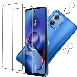 HKKAIS moto g64 5g �t�B�����y2+2 ���Z�b�g�z ���{���Ɏq�̗p Motorola MOTO G64 5G / G64Y 5G �p �K���X�t�B���� �J�����t�B���� ���� �K���X �t����� �ی�t�B����