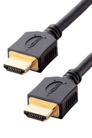 エレコム HDMI ケーブル 長い 5m ハイスピード(Ver1.4) 【HIGH SPEED with ETHERNET認証済み】 4K・2K 3重シールド 金メッキ ARC テレビ・パソコン・ゲーム機など対応 黒 DH-HD14ER50BK