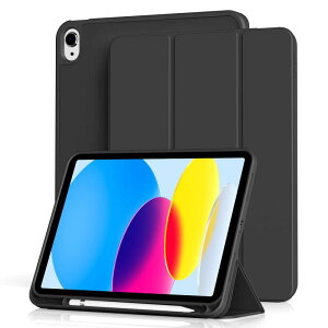 Aoub iPad 11���� (A16) 10���� �P�[�X 2025 2022 11/10.9�C���` ipad ��10���� �J�o�[ �I�[�g�X���[�v/�E�F�C�N�@�\�Ή� Apple Pencil�y�����[ TPU ���^ �y�� �ϏՌ� �O�܂�X�^���h �u���b�N