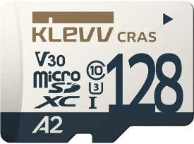 KLEVV microSDXC 128GB UHS-I U3 V30 A2 最大読込:100MB/s 4K対応 Nintendo Switch 動作確認済 K128GUSD6U3-CA