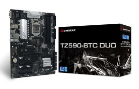 BIOSTAR Z590チップセット採用 PCIe 9スロット搭載 マイニング向けマザーボード [ TZ590-BTC DUO ]