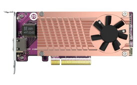 QNAP(キューナップ) パフォーマンス を向上させる、2 x PCIe Gen3 NVMe SSD &amp; 1 x 10GbE ポート 拡張カード QM2-2P10G1TB / 国内正規流通品 silver