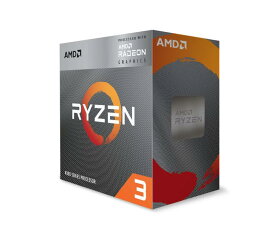 【Amazon.co.jp】 AMD CPU Ryzen 3 4300G, with Wraith Stealth Cooler 3.8GHz 4コア / 8スレッド 6MB 65W 正規品 100-100000144BOX/EW-1Y