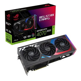 ASUS ROG Strix GeForce RTX 4070 SUPER 搭載 グラフィックボード 12GB GDDR6X OC Edition、DLSS 3 / ROG-STRIX-RTX4070S-O12G-GAMING 国内正規流通品