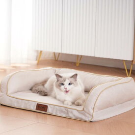 EMME 犬 ベッド 清掃しやすい 防水 ペットベッド ペットソファー 犬用ベッド 洗える さらさら 通気性 蒸れにくい ペットクッション 枕付き クッション性が 高反発 高齢犬 子犬 猫 多頭飼い 取