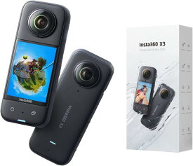 Insta360 X3 360度 アクションカメラ 5.7K撮影 プレビュースクリーン搭載 手ブレ補正対応