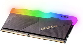 エッセンコアクレブ KLEVV デスクトップPC用ゲーミングメモリ PC4-25600 DDR4 3200 8GB x 1枚 RGB 288pin CRASXシリーズ SK hynix製 メモリチップ採用 KD48GU880-32A160W