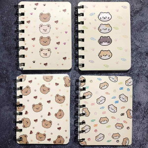 8冊 a7 ミニノート 可愛い a7 メモ帳 ミニノート メモ 小さいノート a7 ノート 可愛い 【80枚 横線4冊/空白4冊】