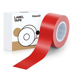 MakeID L1/Q1���x���v�����^�\�p���S�ʃ��x�� ���x���V�[�� ���� ���M���[���� ��16mm��4m �菑��/�l�D/����/�d��/�ԍ�/�ɓK�p Android/IOS�Ή� (���ԐF)