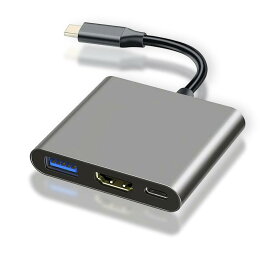 USB Type c HDMI アダプタタイプc 【2026高機能版】 hdmi 変換 SK-CinDa4K 解像度 hdmiポートUSB 3.0高速ポートタイプ100W PD急速充電ポート変換 アダプタ UHD MacBook/iPad Pro/iPh