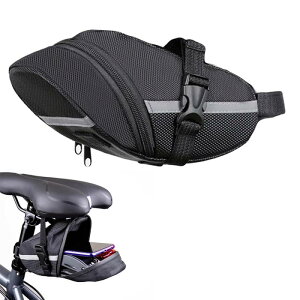 Renjzle 自転車 サドルバッグ 防水 大容量 自転車 バッグ シートバッグ フレームバッグ 取り付け簡単 小物収納 装着便利