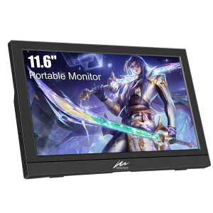 ���o�C�����j�^�[ 11.6�C���` Kenowa HD1366*768 ���^���o�C���f�B�X�v���C �|�[�^�u�����j�^�[ ���^ �y�� VESA�Ή� USB Type-C HDMI �|�[�gPC/Computer/Laptop/Raspberry pi/PS4/X