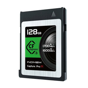 INDMEM CFexpress Type B [J[h 128GB ݑx1600MB/s ǂݏox1700MB/s 8K^Ή