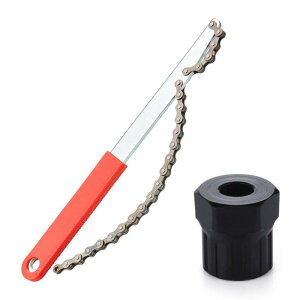 LUYING 自転車 スプロケット取り外しツール チェーンレンチ エンドスリップ防止 簡単な操作 メンテナンス タイヤ修理 取り付け/取り外し 工具セット