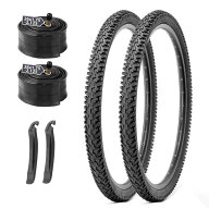 MOHEGIA 2組セット 26インチ MTB自転車 タイヤ: 26×2.125インチ 56-559 マウンテンバイク タイヤ - パン…