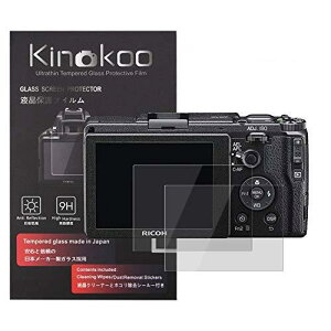 kinokoo �t���ی�t�B���� ���R�[ Ricoh �f�W�^���J���� GR/GR II��p 2���Z�b�g �d�x9H �����ߗ� �ώw�� �C�A���� �����K���X ����0.3mm �W���N���X�t��(GR/GR2��p)