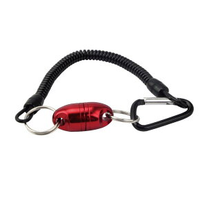 (Dark Red) - CrazyShark Magnetic Net Release Aluminium Shell for Fly Fishing