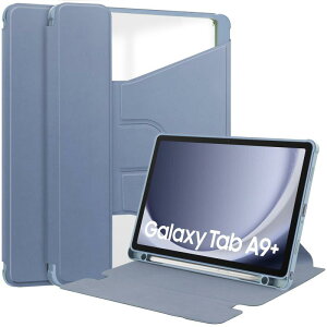 Galaxy Tab A9 Plus�K�p�P�[�X�J�o�[ �蒠�^ ���^ Samsung SM-X210/X216/X218�^�u���b�g�p����PU���U�[�P�[�X 360�x��] Galaxy Tab A9+ 11�C���`�^�u���b�g�Ή��ی�P�[�X �X�^���h�@�\�t�� (�p