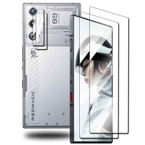RedMagic 9 Pro �K���X�t�B����+ RedMagic 9 Pro�J�����t�B�����y���Ɏq���zRedMagic 9 Pro �w��Ή� �d�x9H �ϏՌ� �X�N���b�`�h�~ �����z�� �I�o�I�[�o�[�h�~ �C�A�[�� �w��h�~ RedMagic 9 Pro