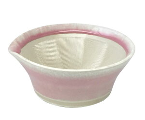 元重製陶所 石見焼 離乳食にも使える カラー すり鉢 すりばち 桜色 テーブルを傷つけない シリコン 底 直径約13.5cm (すべり止め付) もとしげ 日本製 042045